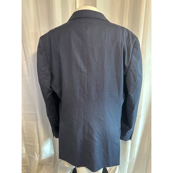 Saks 5th Ave Red  Blazer Mens 44R Navy Ermenegildo Zegna Wool - Picture 10 of 11
